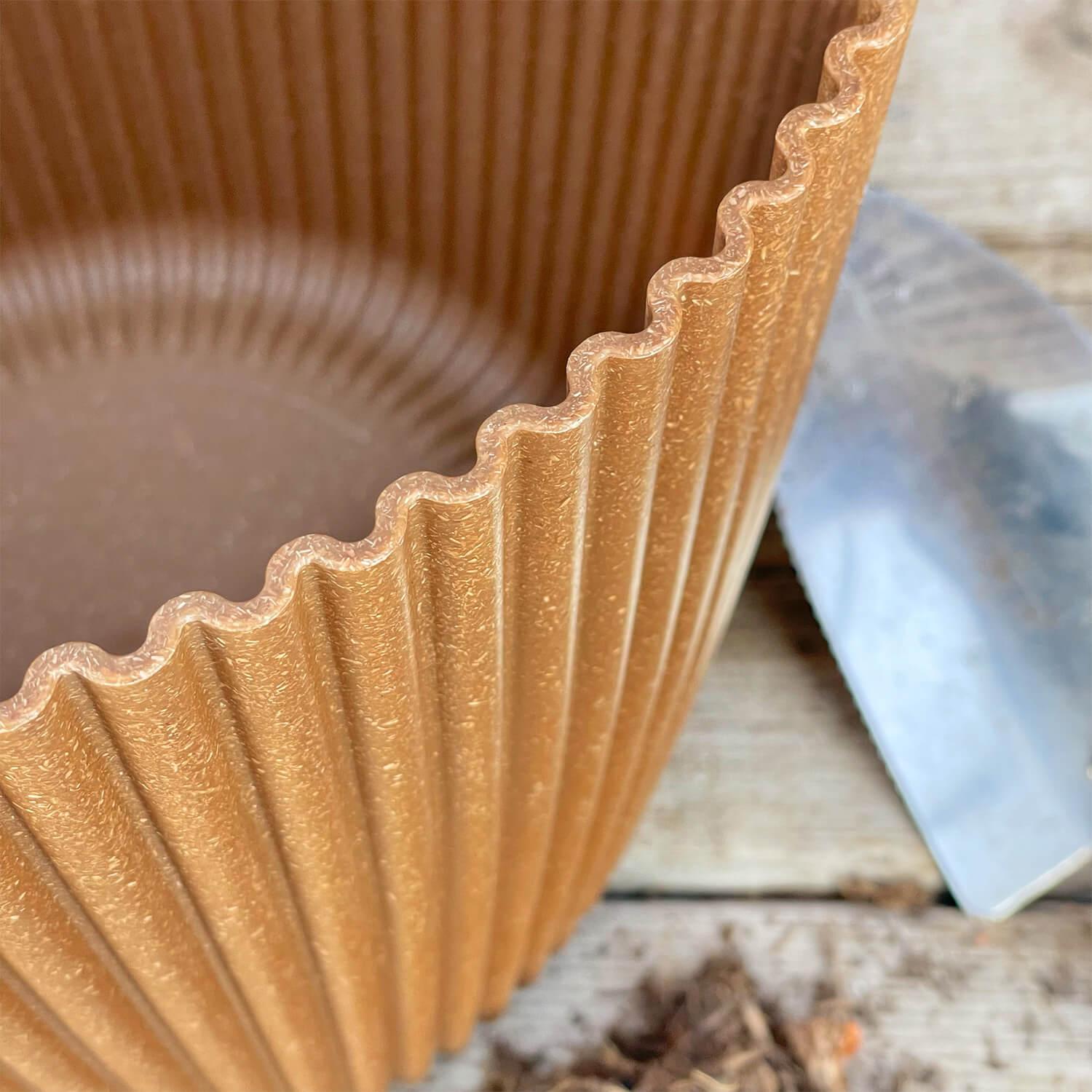 Übertopf aus Holzfasern (25 cm)