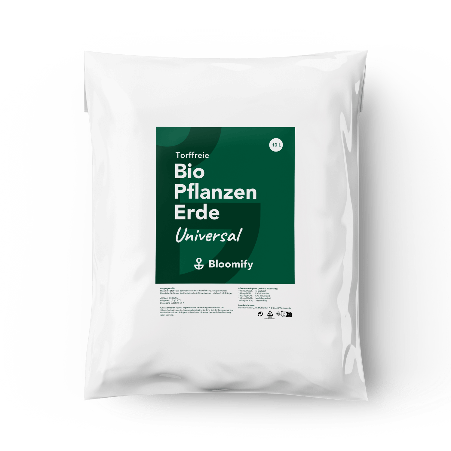 Pflanzenerde torffrei bio "Universal" (10 L)