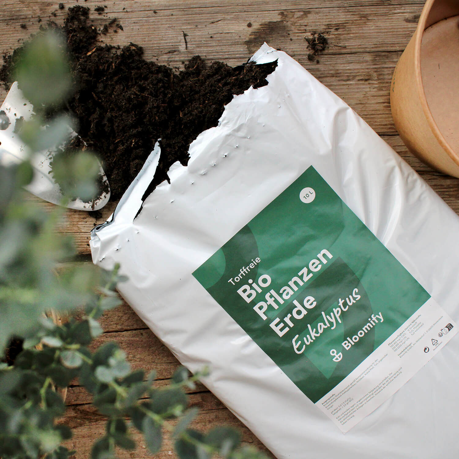 Pflanzenerde torffrei bio "Eukalyptus" (10 L)