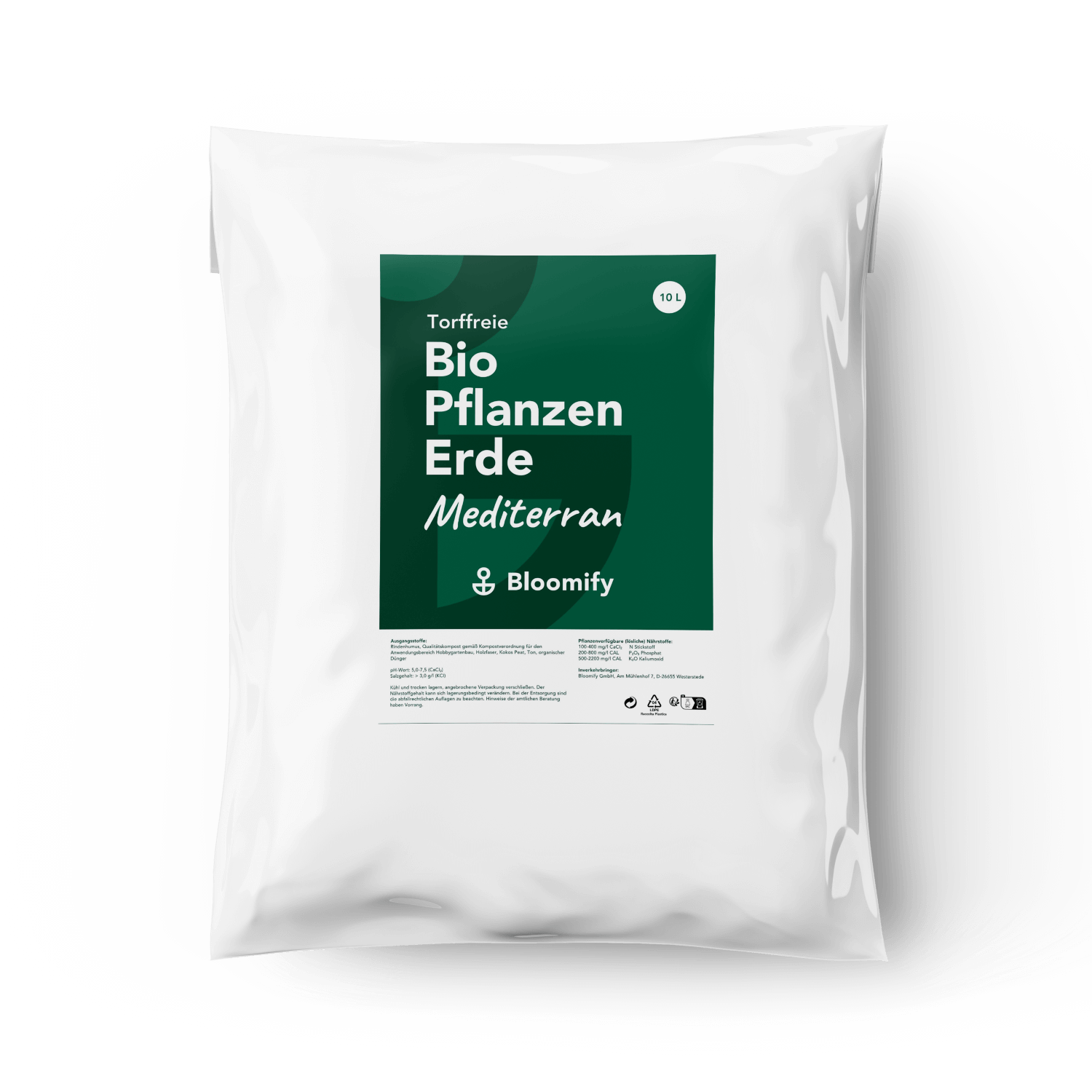 Pflanzenerde torffrei bio "Mediterran" (10 L)