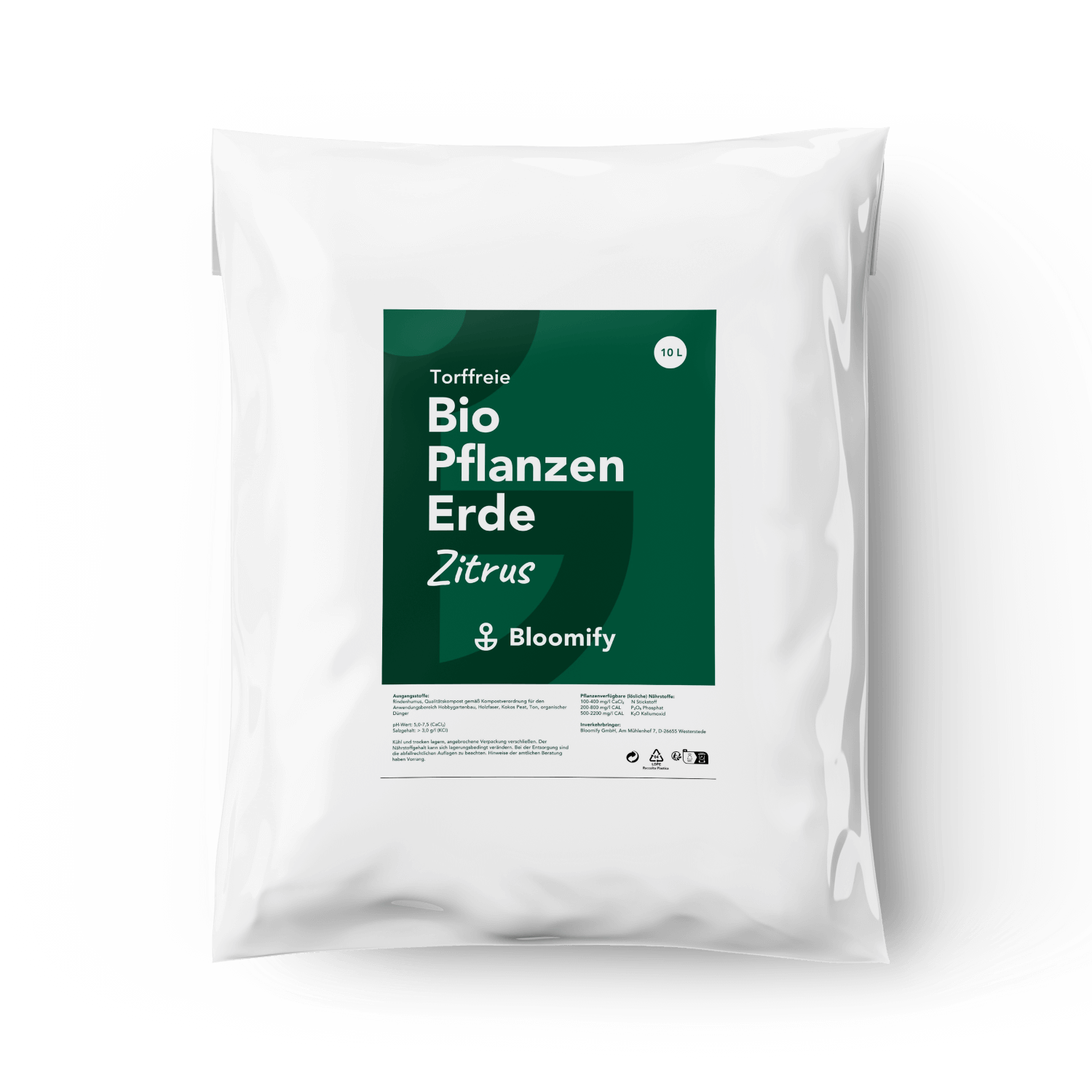 Pflanzenerde torffrei bio "Zitrus" (10 L)