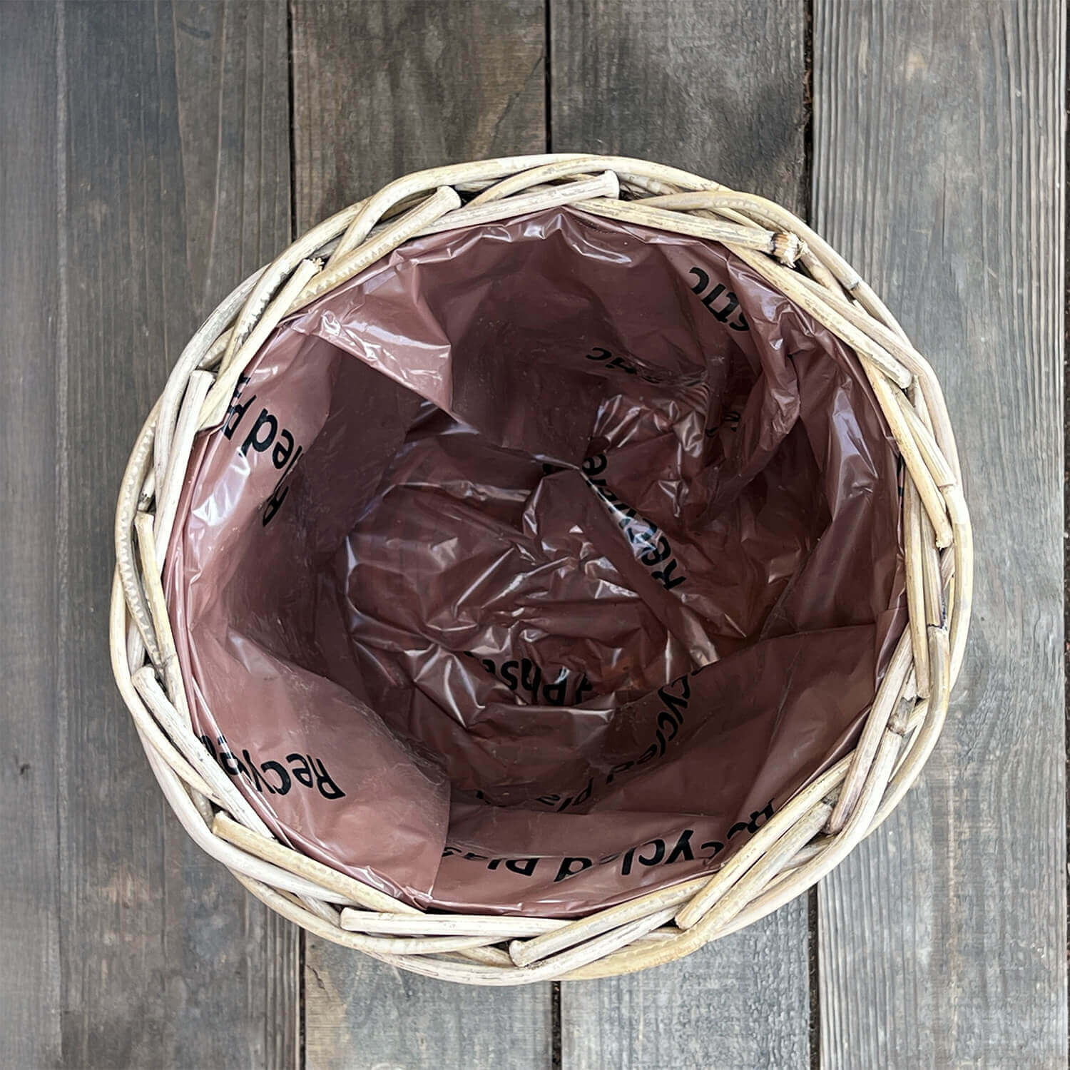 Übertopf aus Rattan (25 cm)