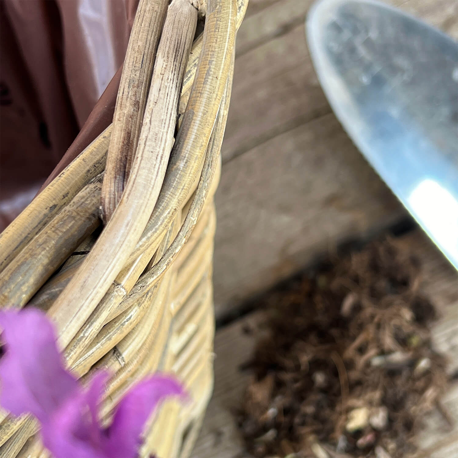 Übertopf aus Rattan (30 cm)