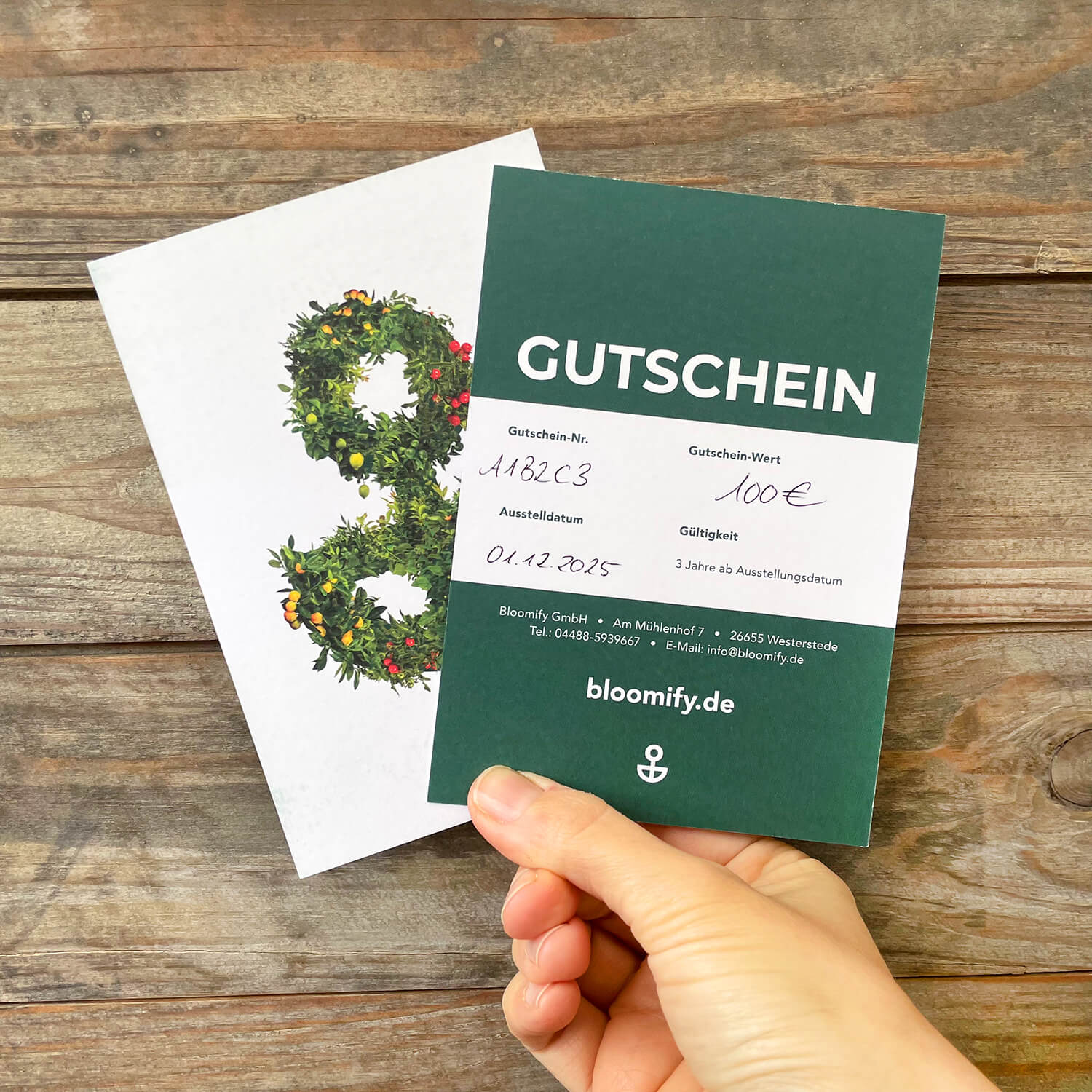 Bloomify-Gutschein (per Post)