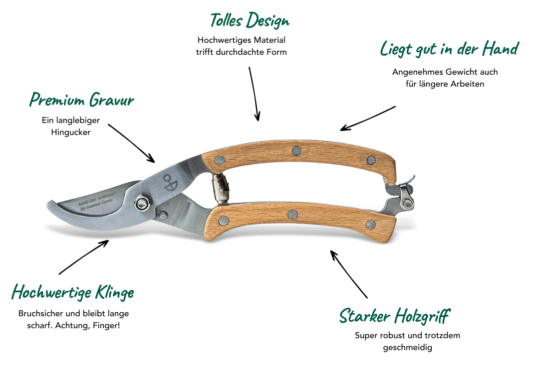 Gartenschere "Scharf & Schnittig"